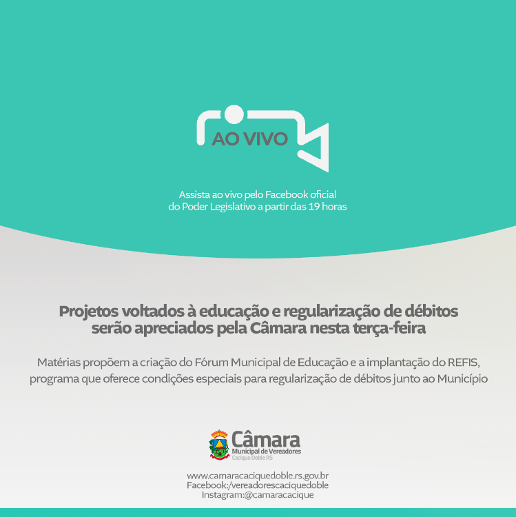 Projetos voltados à educação e regularização de débitos serão apreciados pela Câmara nesta terça-feira
