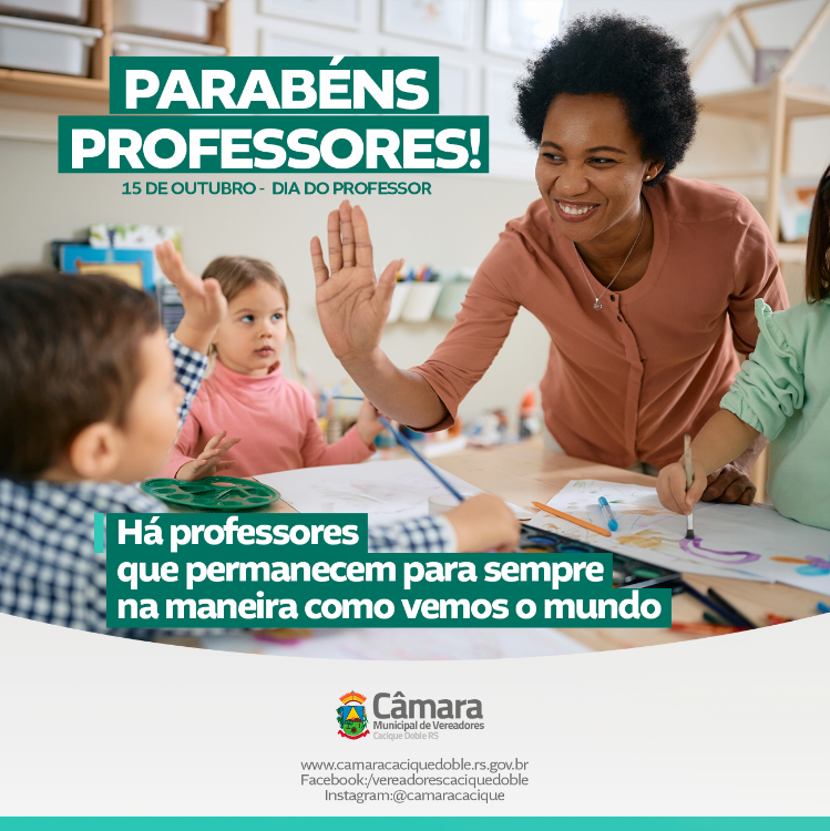 Obrigado professores": 15 de outubro - Dia do Professor